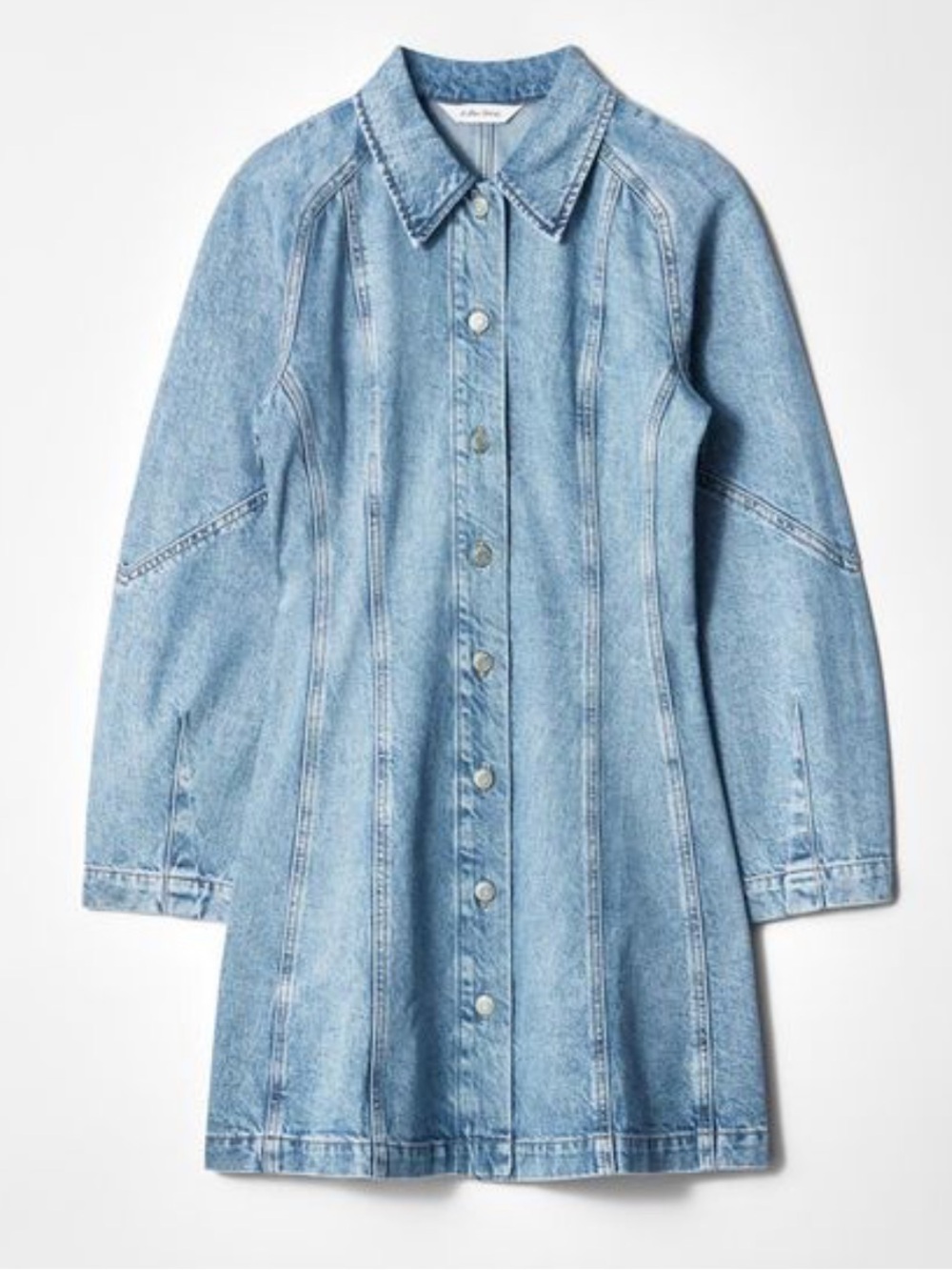 & Other Stories Denim Button Up Dress